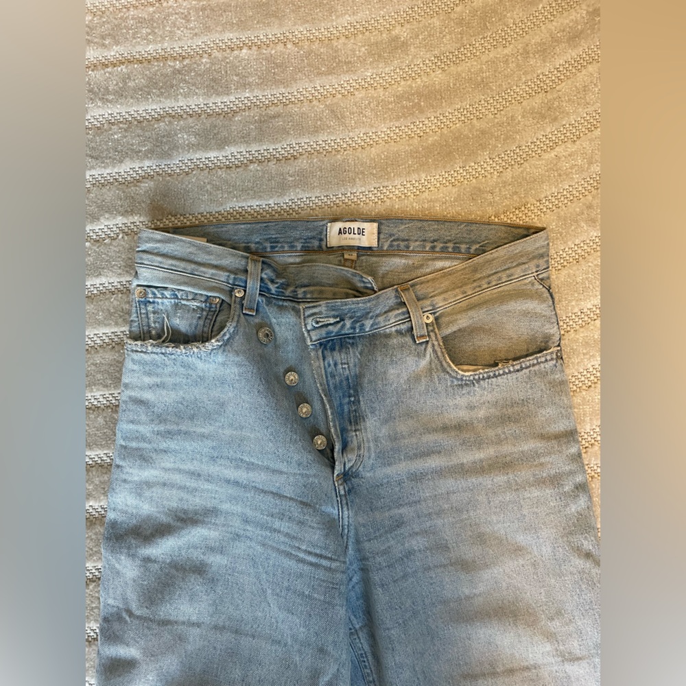 Agolde criss cross jeans